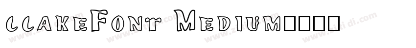 ccakeFont Medium字体转换